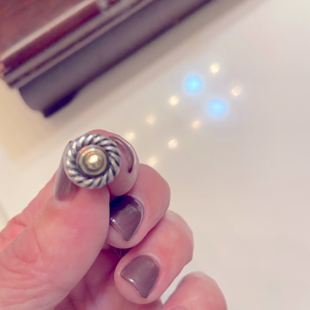 David Yurman Cookie style earring.  Only 1